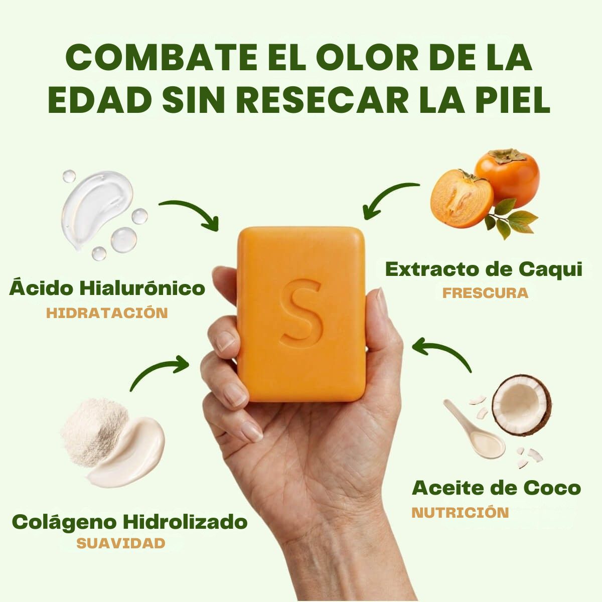 Jabón Desodorizante de Caqui