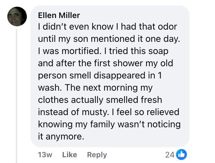 "My old person smell disappeared in 1 wash"