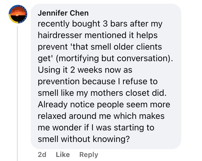 "Already notice people seem more relaxed around me"